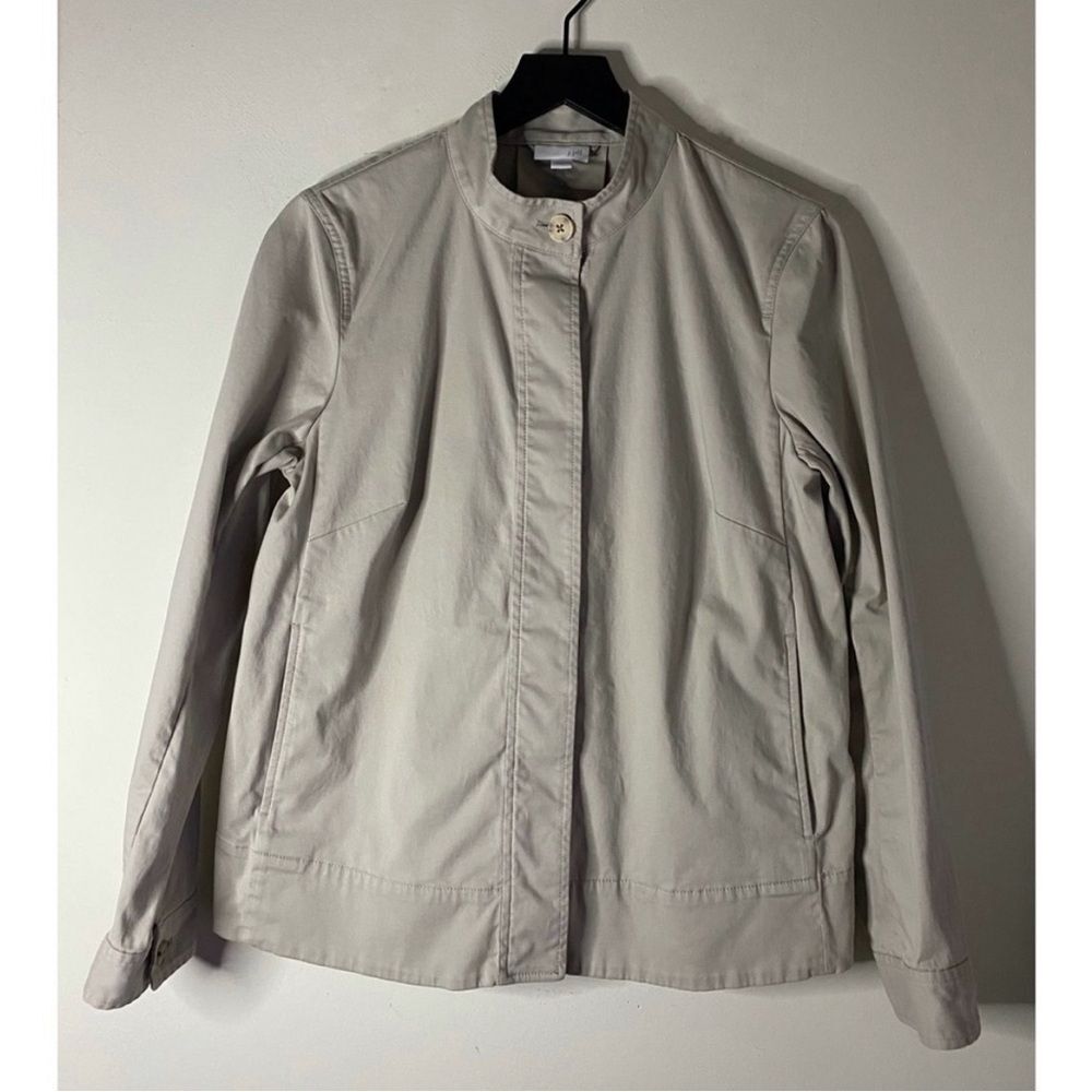 J. Jill Pleated Back Jacket in Truffle Size S